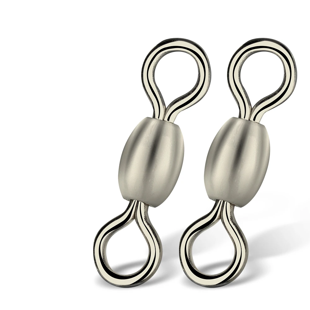 

50Pcs Crane Swivels Swivels Fishing Tackle Fishing line Hook Connector Stainless Brass Saltwater Fishing Rolling Accessories