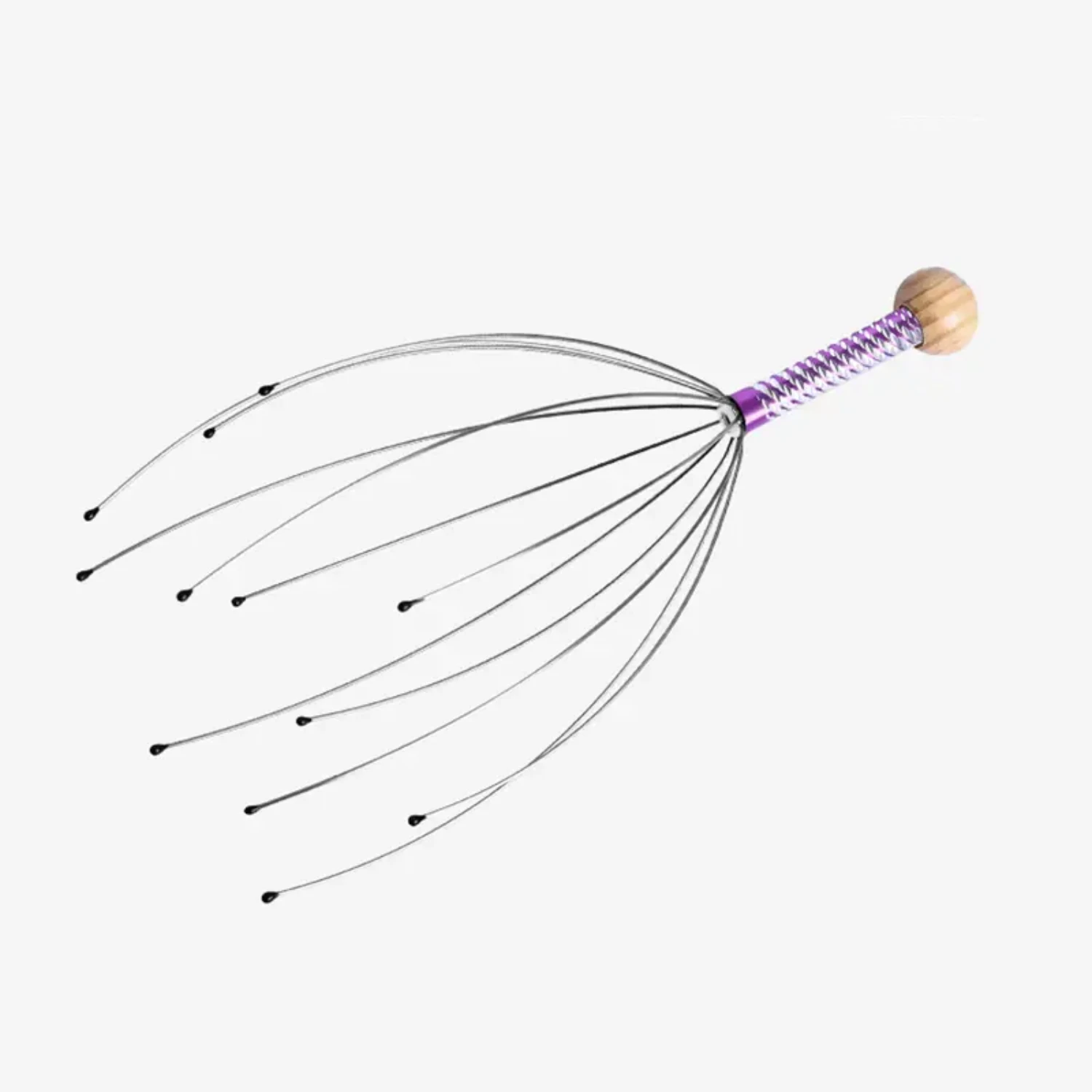 Успокаивающий и эффективный массажер для головы серебряного осьминога —