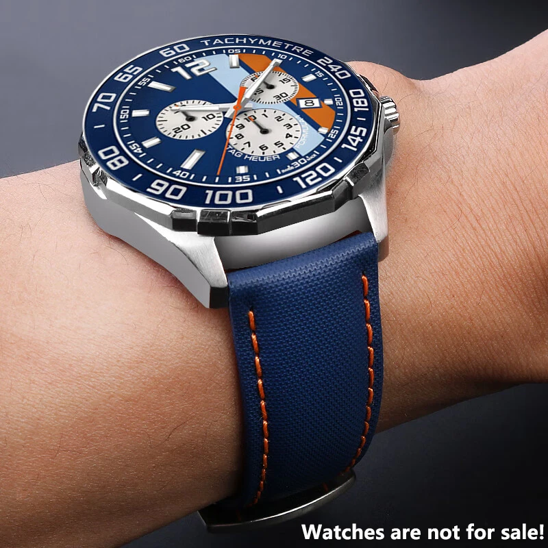 Нейлоновый ремешок для часов 20 мм 21 мм 22 мм 23 мм 24 мм для TAG HEUER Formula F1 Aquaracer Carrera Спортивный нейлоновый браслет для Seiko Mido CASIO (art.: 3920cd179fc85) - 3920cd179fc85