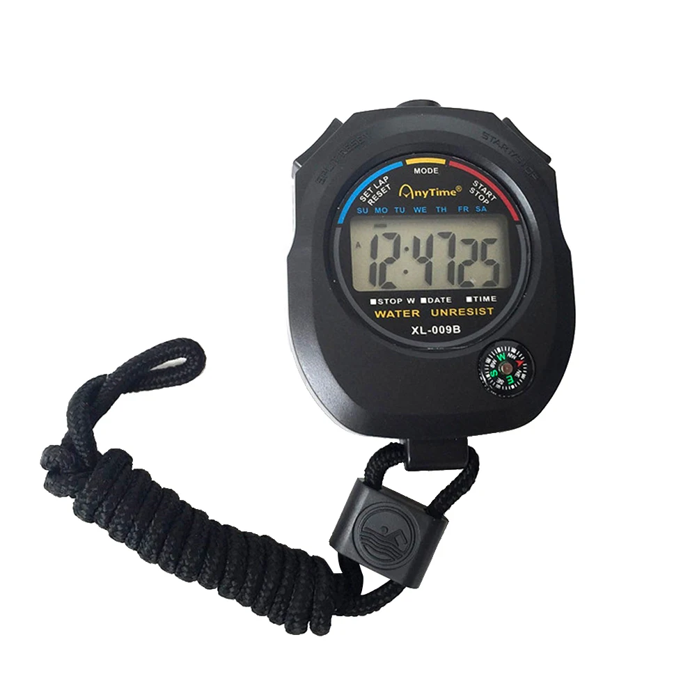

ABS Handheld Sports Stopwatch Timer Alarm Counter Professional Referee Outdoor Sports Running Training Chronograph