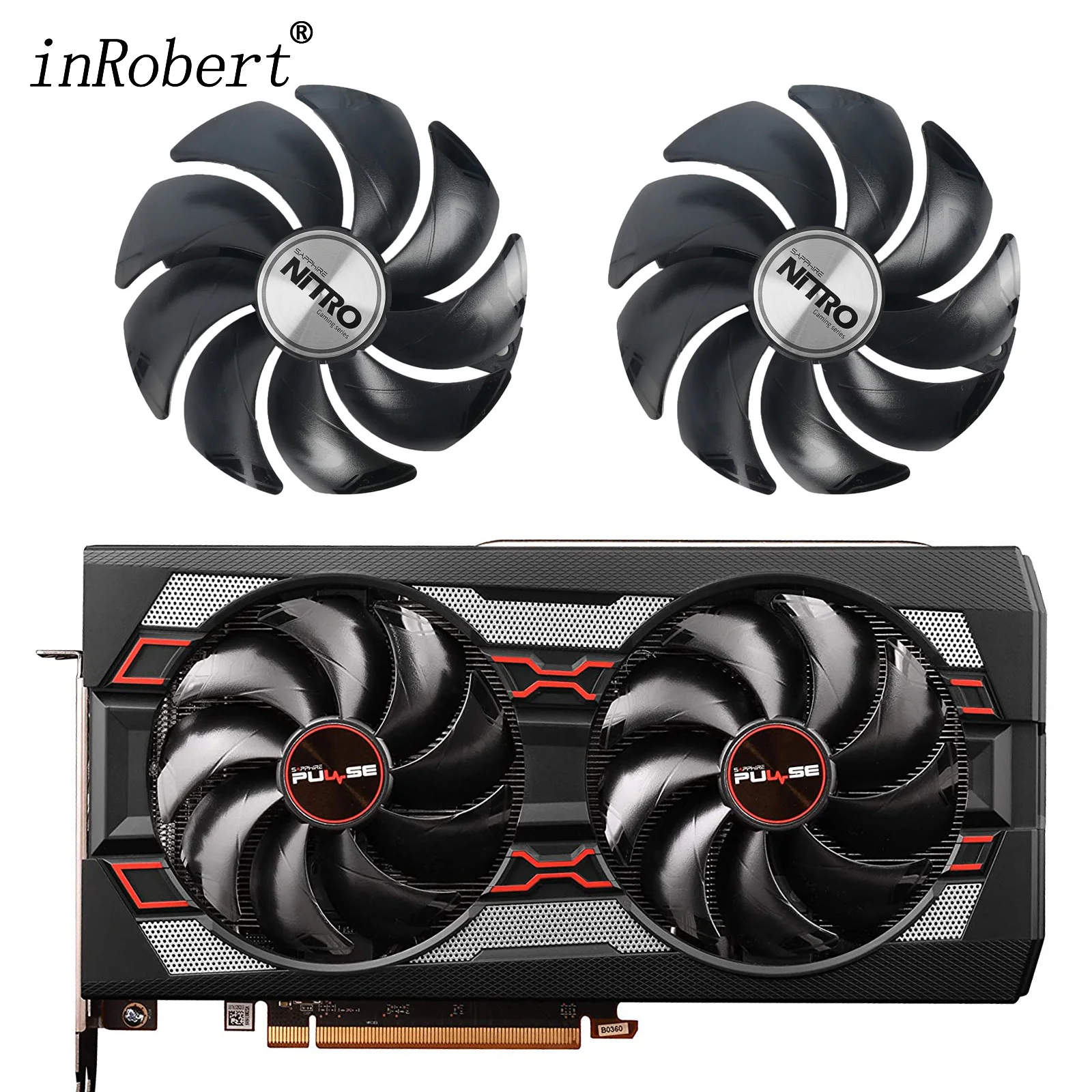 

Вентиляторы для видеокарты Nwe 95 мм FD10015M12D, 6 контактов, замена для Sapphire RX 5500 5600 5700XT, импульсное охлаждение, окарта