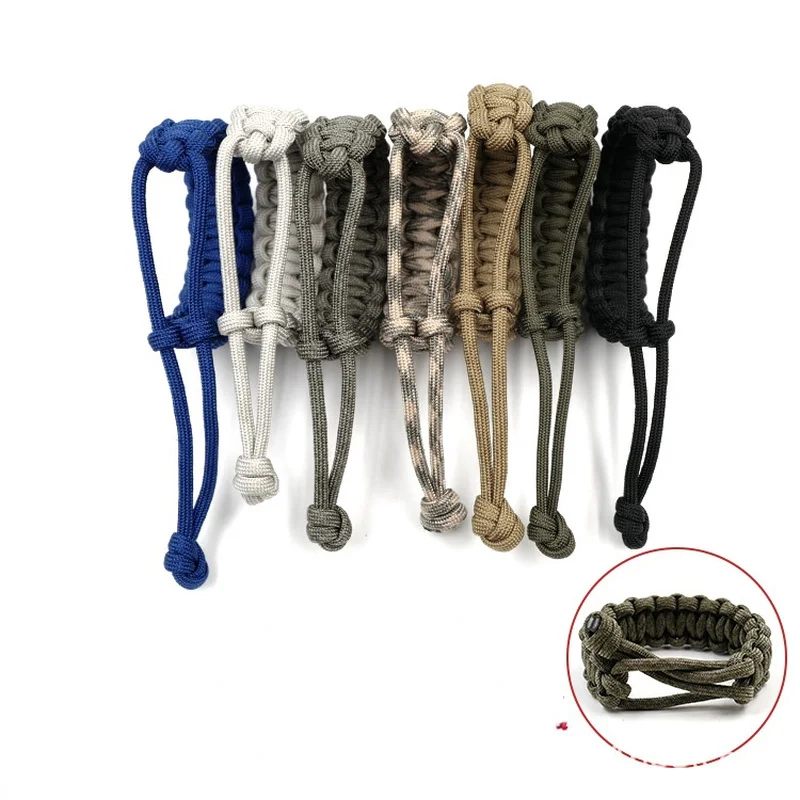 

Men's Survival Paracord Adjustable Bracelet Handmade Braided Bracelet