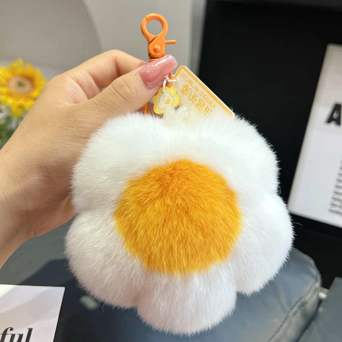 

New In Real Fur Handmade Cute Key Chains Keychains Bag Accessory Car Handbag Keychain For Women Girls Keyrings Gifts Friends