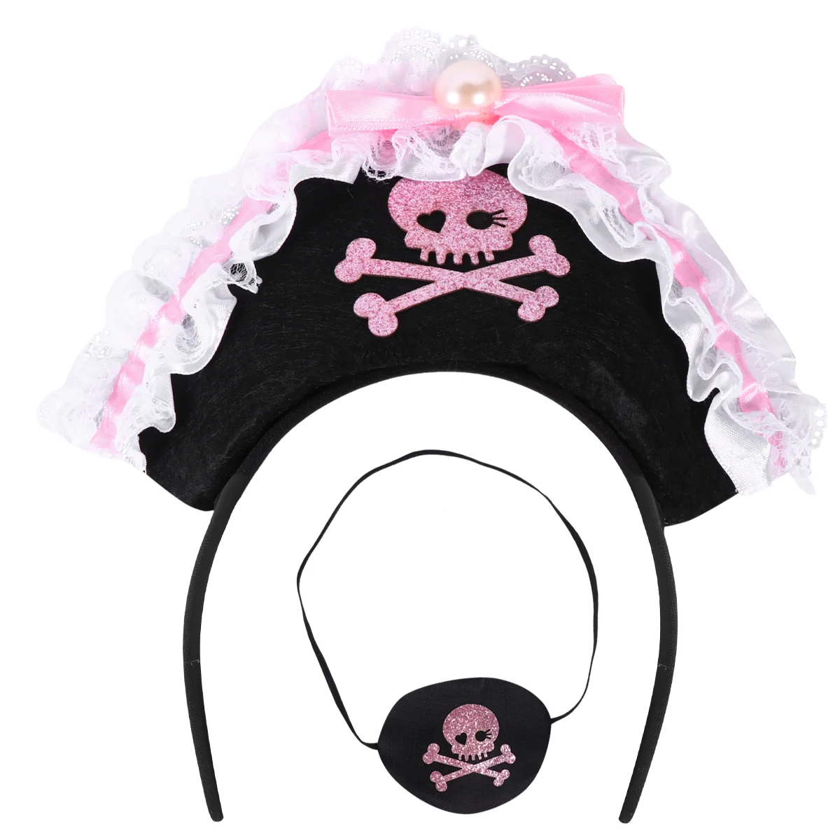

2 Pcs Pirate Ship Accessories Women Hair Band Party Head Cloth Women's