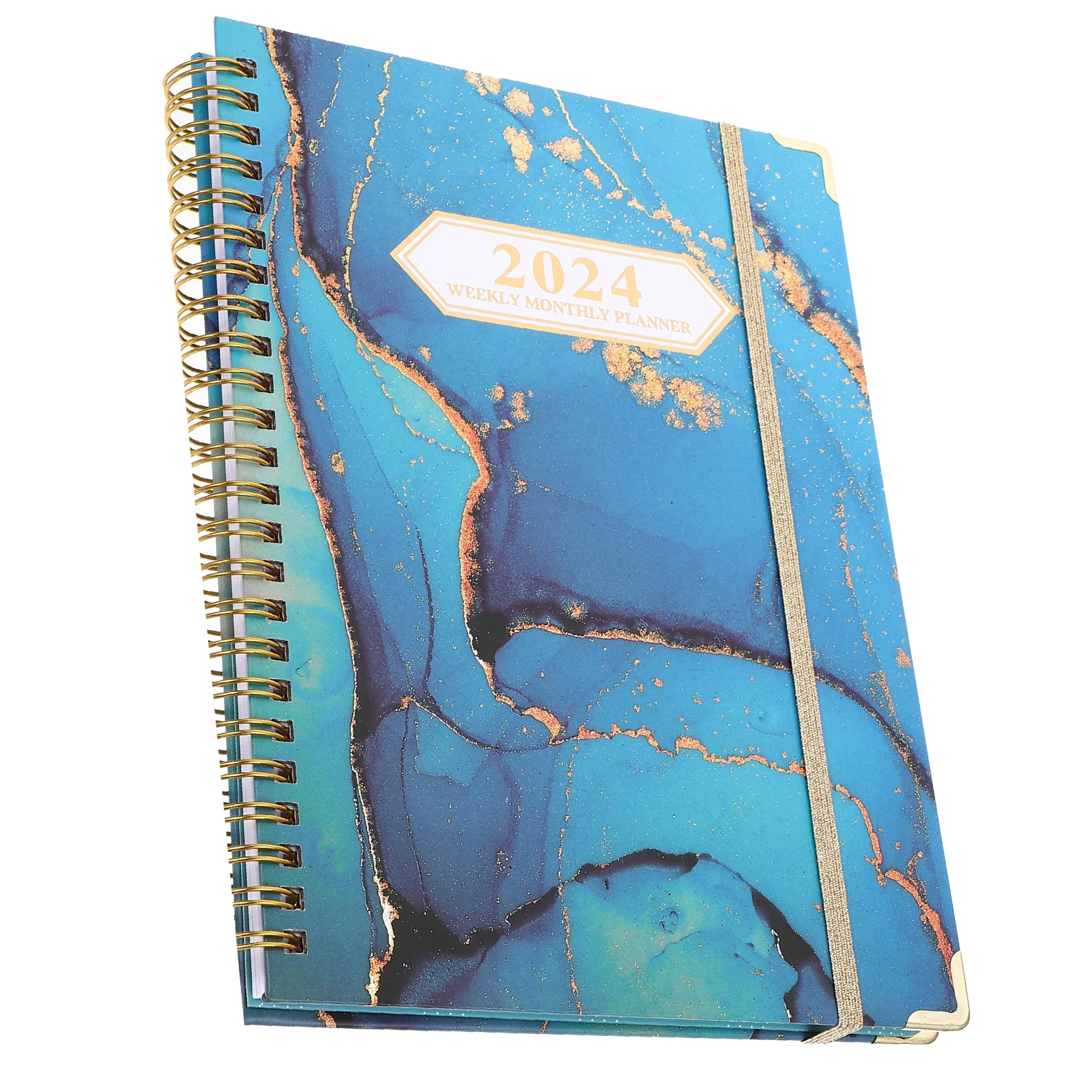 

Planning Notebook Novelty Planner Notepad Meeting 2024 English Office New Year Coil Decor