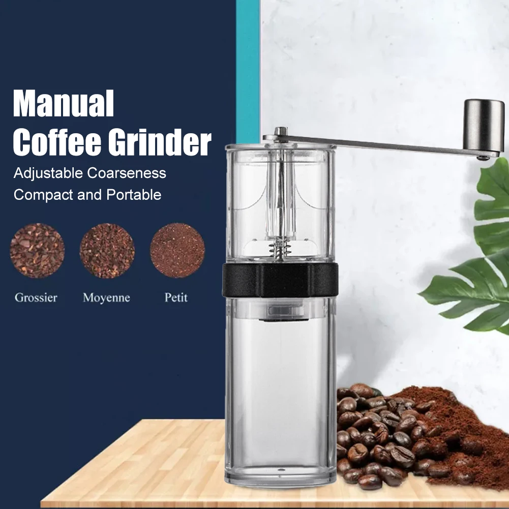 

Manual Coffee Grinder Adjustable Setting Detachable Stainless Steel Handle With Ceramic Burr Portable Coffee Bean Grinder Mill