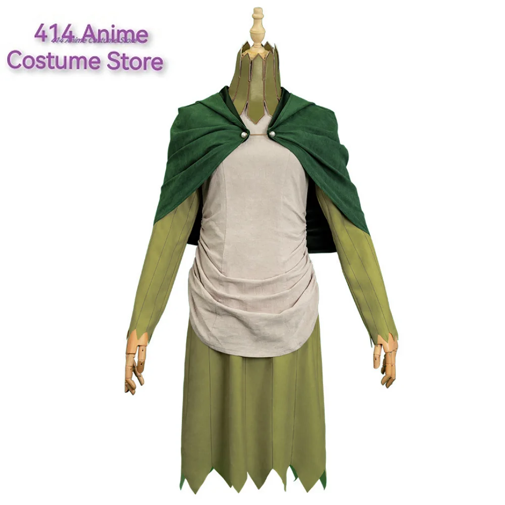 Аниме Delicious in Dungeon Mithrun Косплей Костюм Парик Комплект Meshi Волшебная Одежда