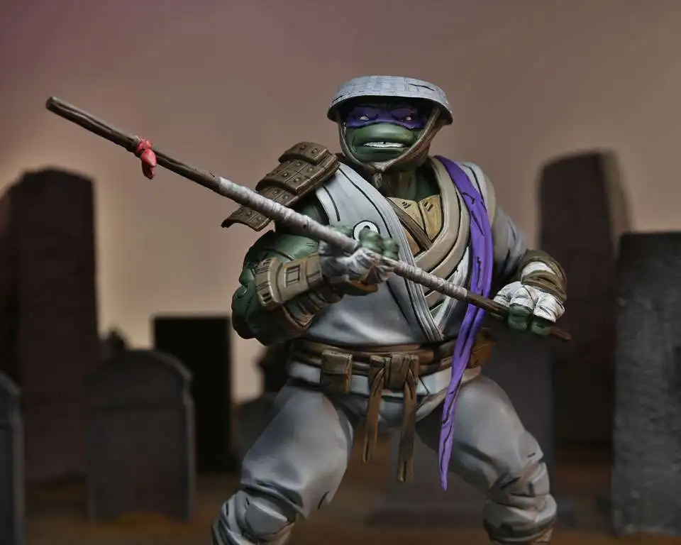 Фото Фигурка Neca последняя экшн-фигурка Ronin Donatello аниме оригинальные модели игрушек Коллекция суставов Подвижная кукла подарок для детей предзаказ №2