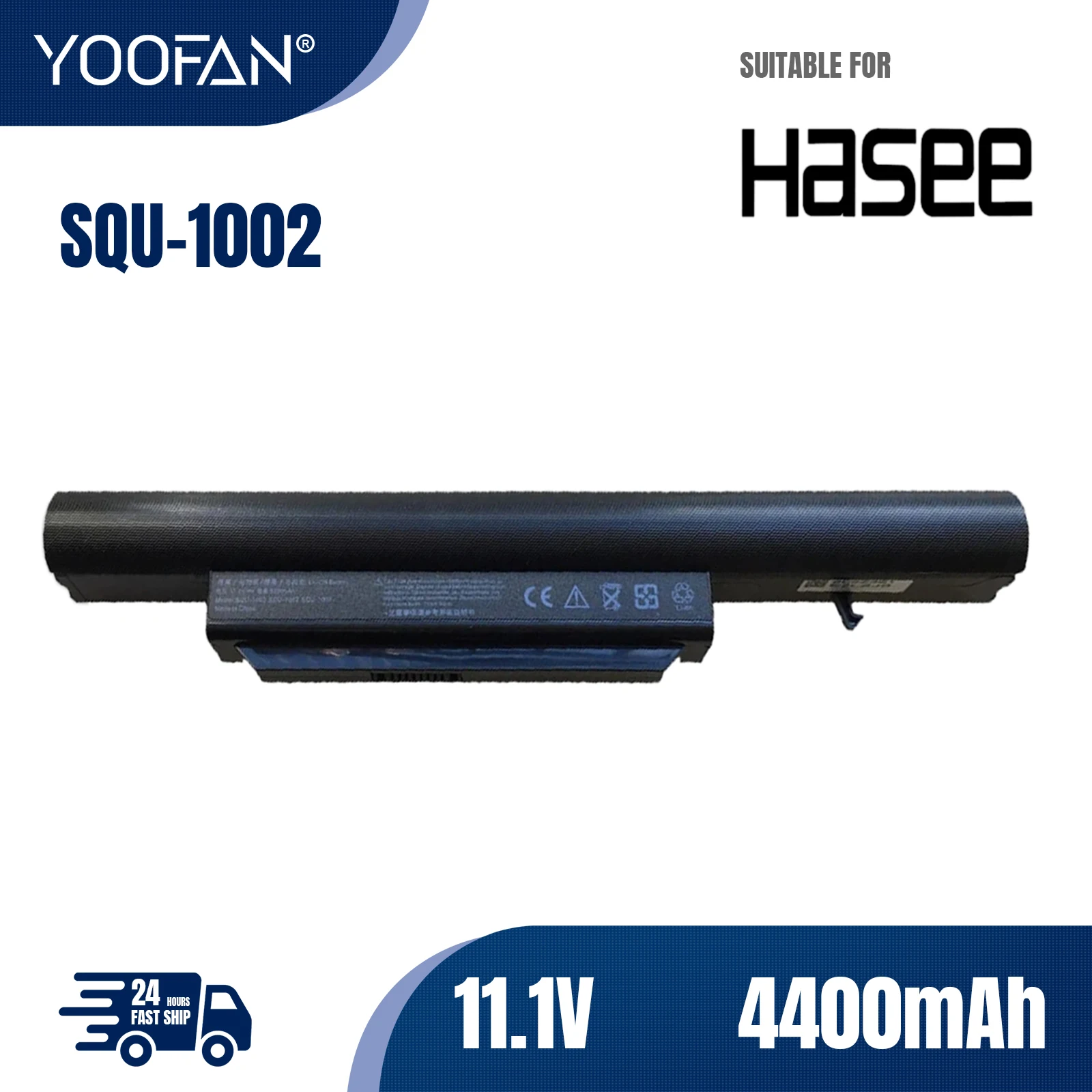 YOOFAN Hasee-Batería 11 1 В для ordenador портативный pila Hasee A560P K580S K580P SQU-1008 SQU-1003 Haier R410 R410G