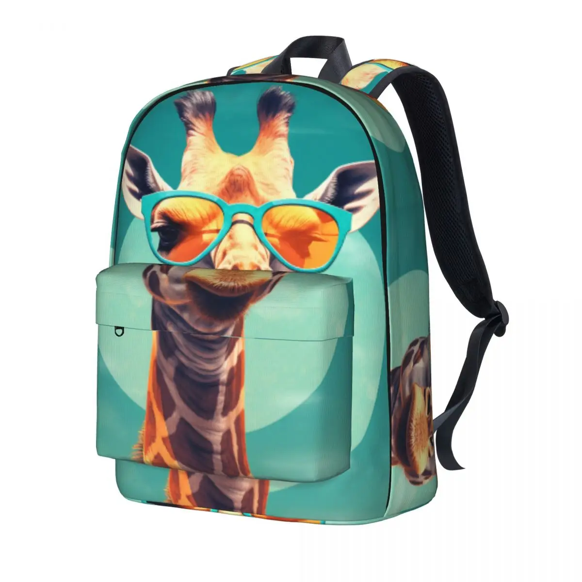 

Giraffe Backpack Sunglasses Sunny Beach Workout Backpacks Youth Design Large High School Bags Stylish Rucksack