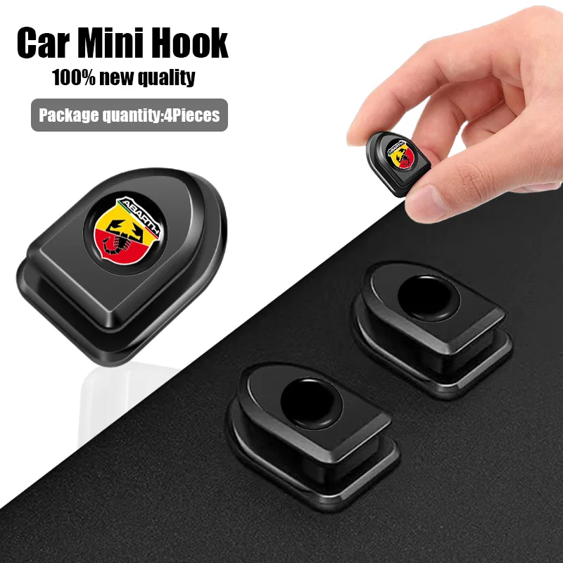 

Car Mini Hook Seat Back Concealed Hook Stickers for Abbas Competizione Carbono Punto 124 500 695 OT2000 Stilo Ducato Accessories