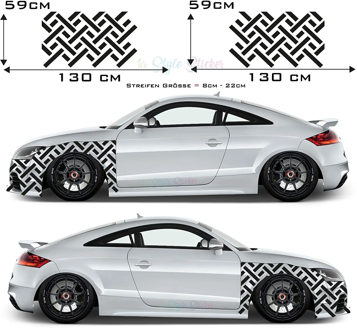

Car Sticker Side Fender Tuning Sticker Decor Hexa Hexagon Cyber Matrix Sticker Auto Tattoo