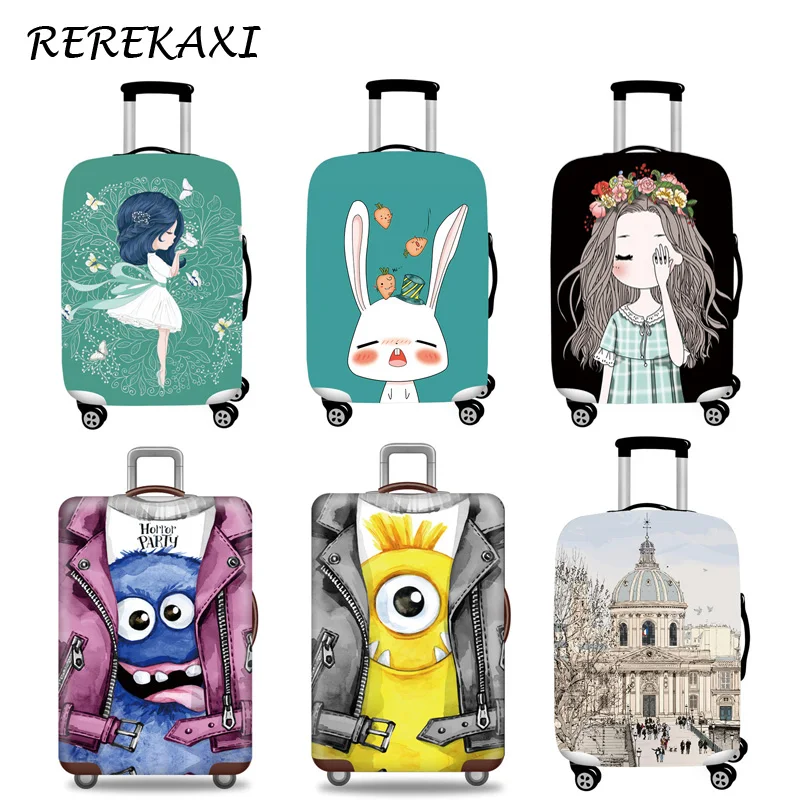 Suitcase Luggage Cover 18-32 Inch Trolley Baggage Elastic Protection Cover Trunk Dust Protective Case Covers Travel Accessories