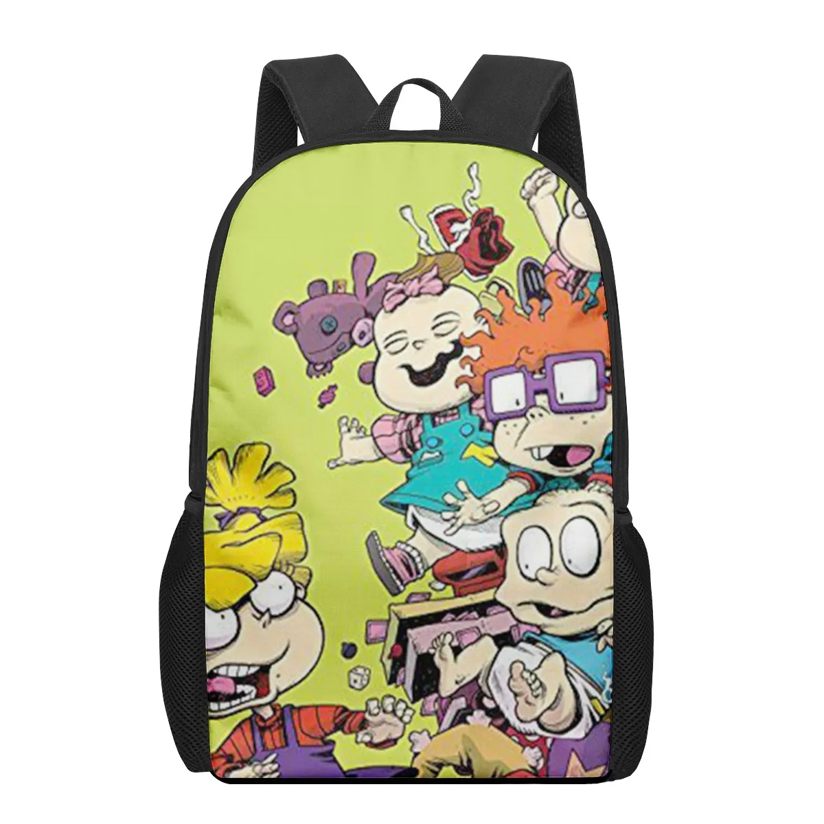 cartoon-Rugrat-funny School Bags For Boys Girls 3D Print School Backpacks Kids Bag Kindergarten Backpack Men Child Bookbag Mochi