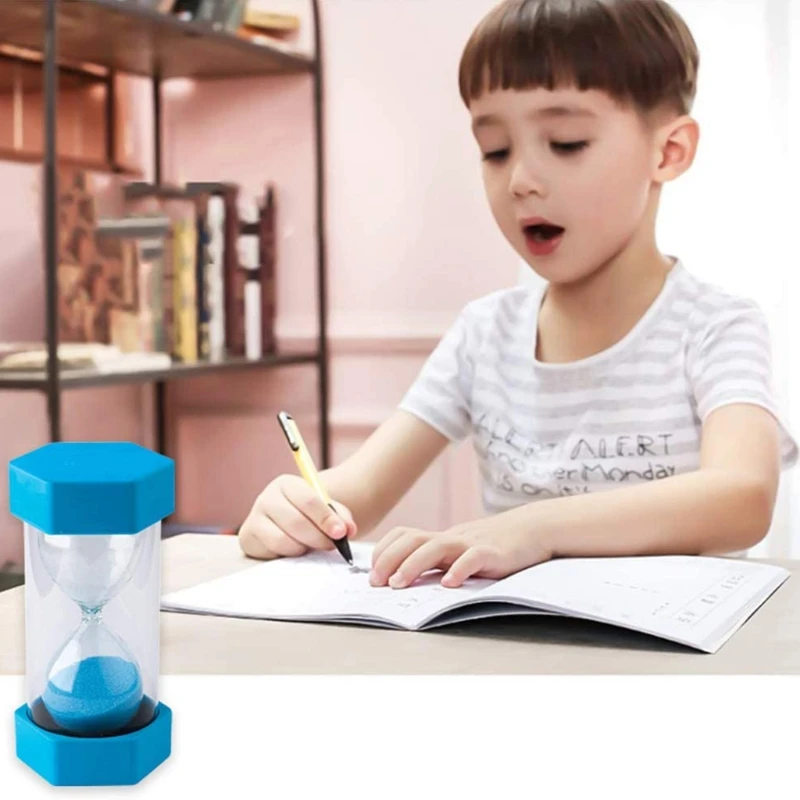 

5 PCS Kids Mini Hourglass Real Timer Multifunctional Accessories Educational Play Relieve Stress Table Toy Gift