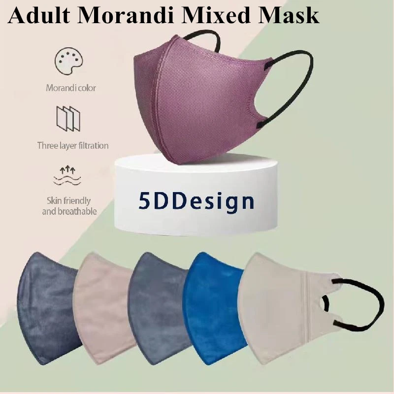 

Mix Adult Morandi Japanese Style 3D Face Mask 4ply filter anti-dust Thick Winter Disposable Mascarillas Breathable Mouth Masque