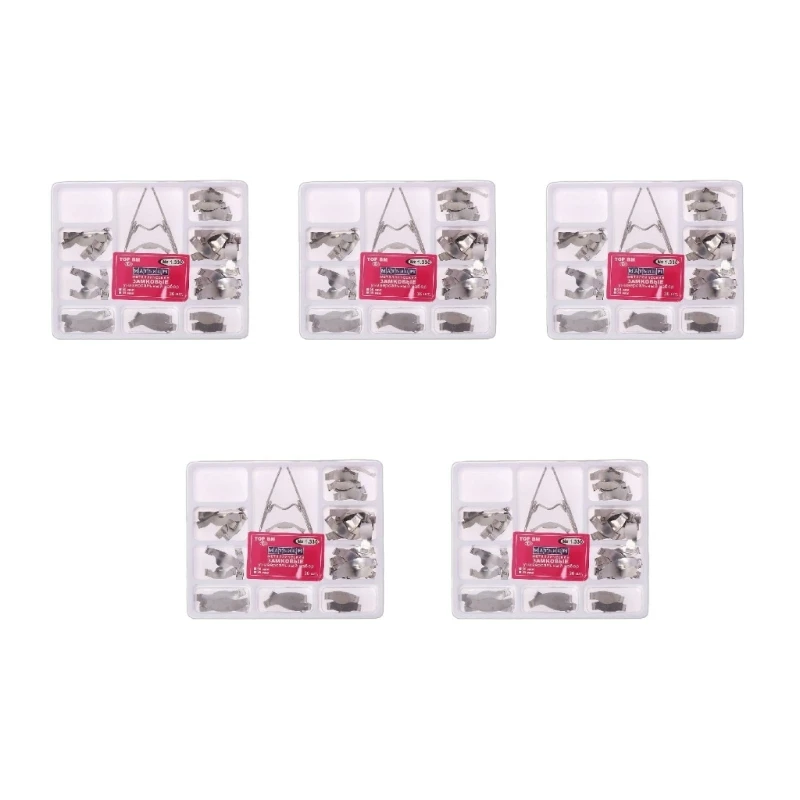 36 шт. Контурные металлические матрицы для стоматологического седла