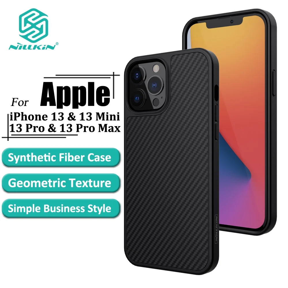 Чехол Nillkin из синтетического волокна для iPhone 13 Pro Max Mini ультратонкая защитная