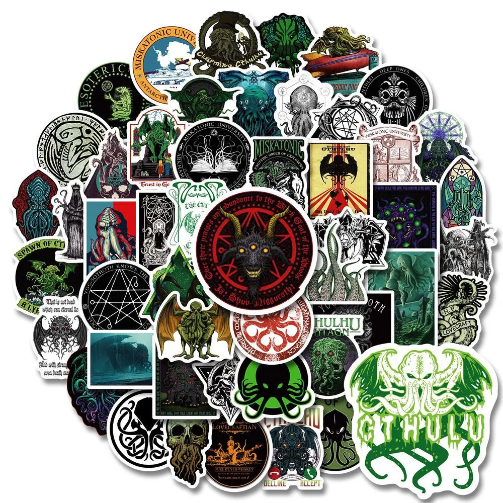 Наклейки Cthulhu сделай сам стикеры граффити для чемоданов ноутбуков скейтбордов