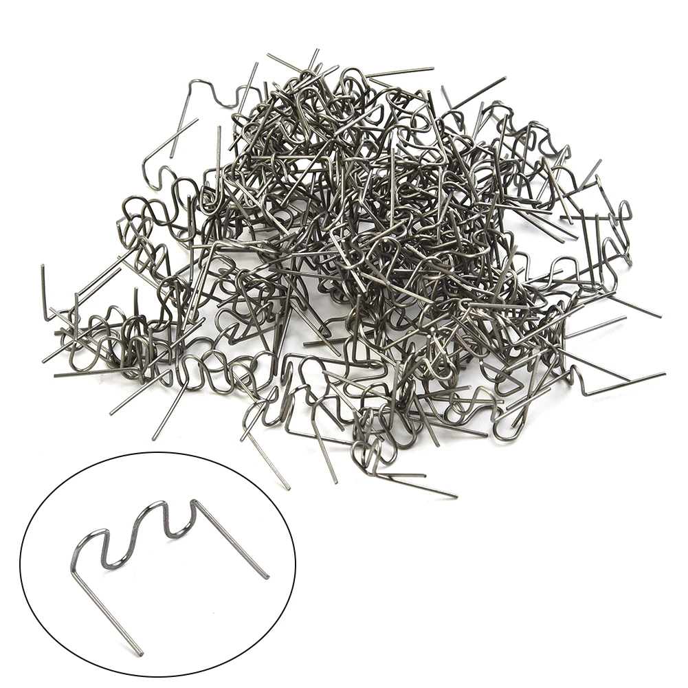 

Road Garden Outdoor Home Wave Staples Welding Nail Replacements Silver Stainless Steel 0.6mm 500 PCS Accessories