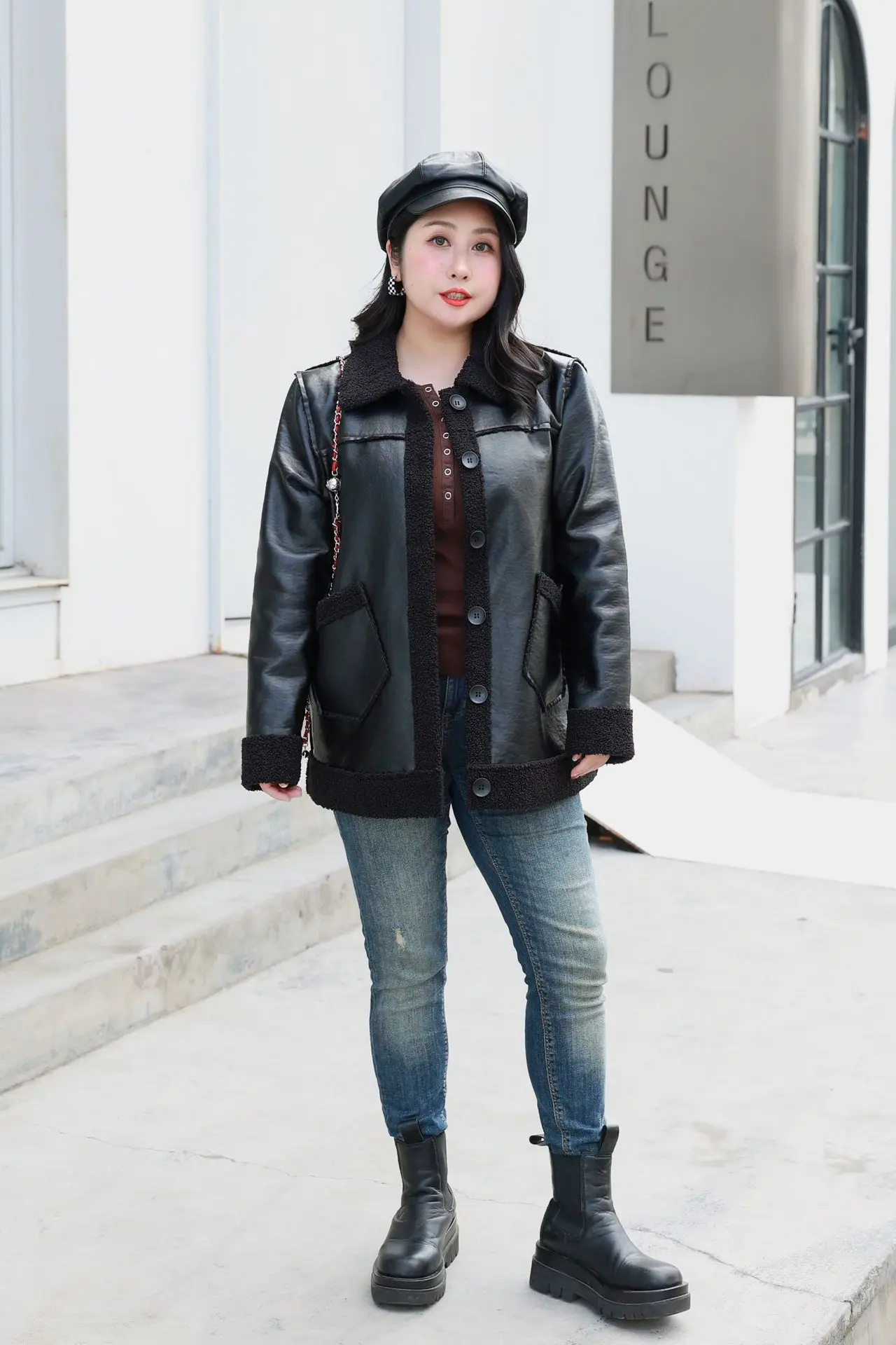 Рисунок 6 - Новинка 2022, женский зимний зернистый Топ для женщин