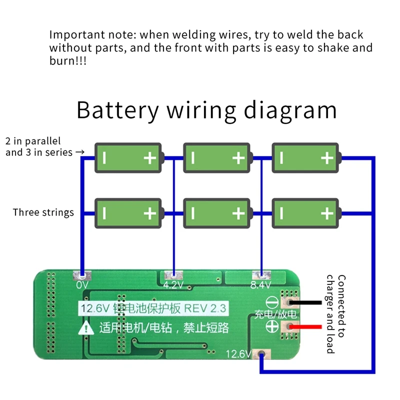 3S 20A литиевая батарея 18650 зарядное устройство печатная плата защиты BMS модуль