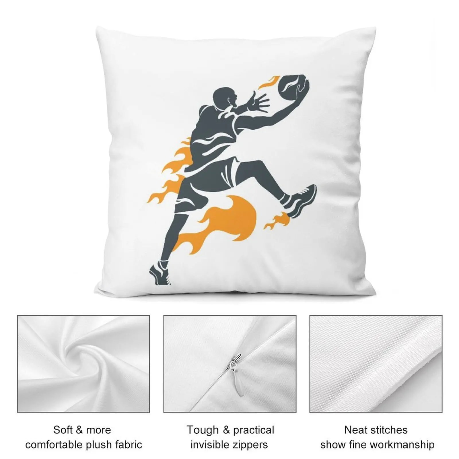 Наволочки для дивана в гостиную с изображением баскетбольного игрока