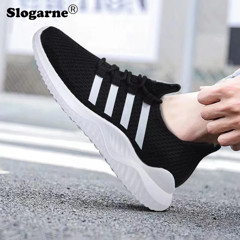 

Кроссовки мужские дышащие сетчатые, удобная прогулочная обувь, на шнуровке, повседневные спортивные