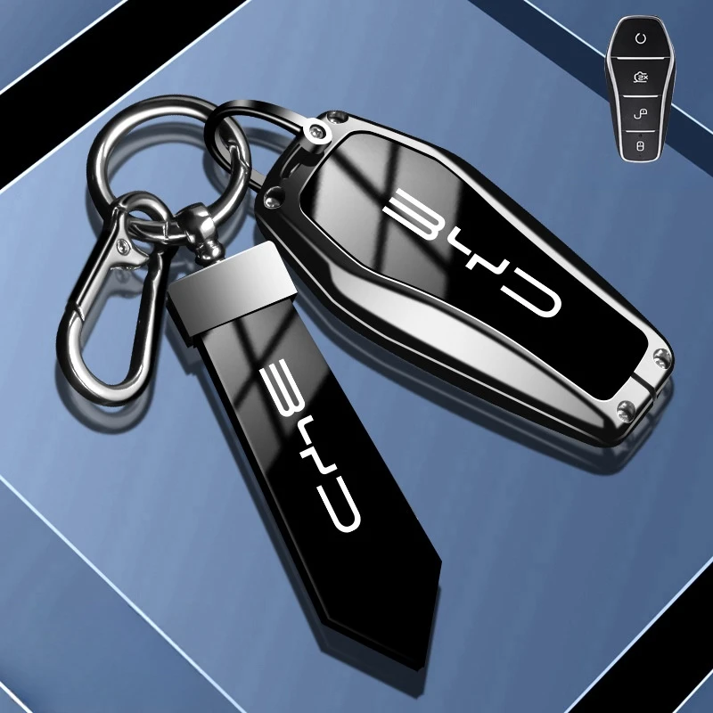 

Чехол для ключей с дистанционным управлением, чехол-держатель, сумка для BYD Song Plus Atto 3 Han EV Tang DM Qin, брелок с дельфином, аксессуары