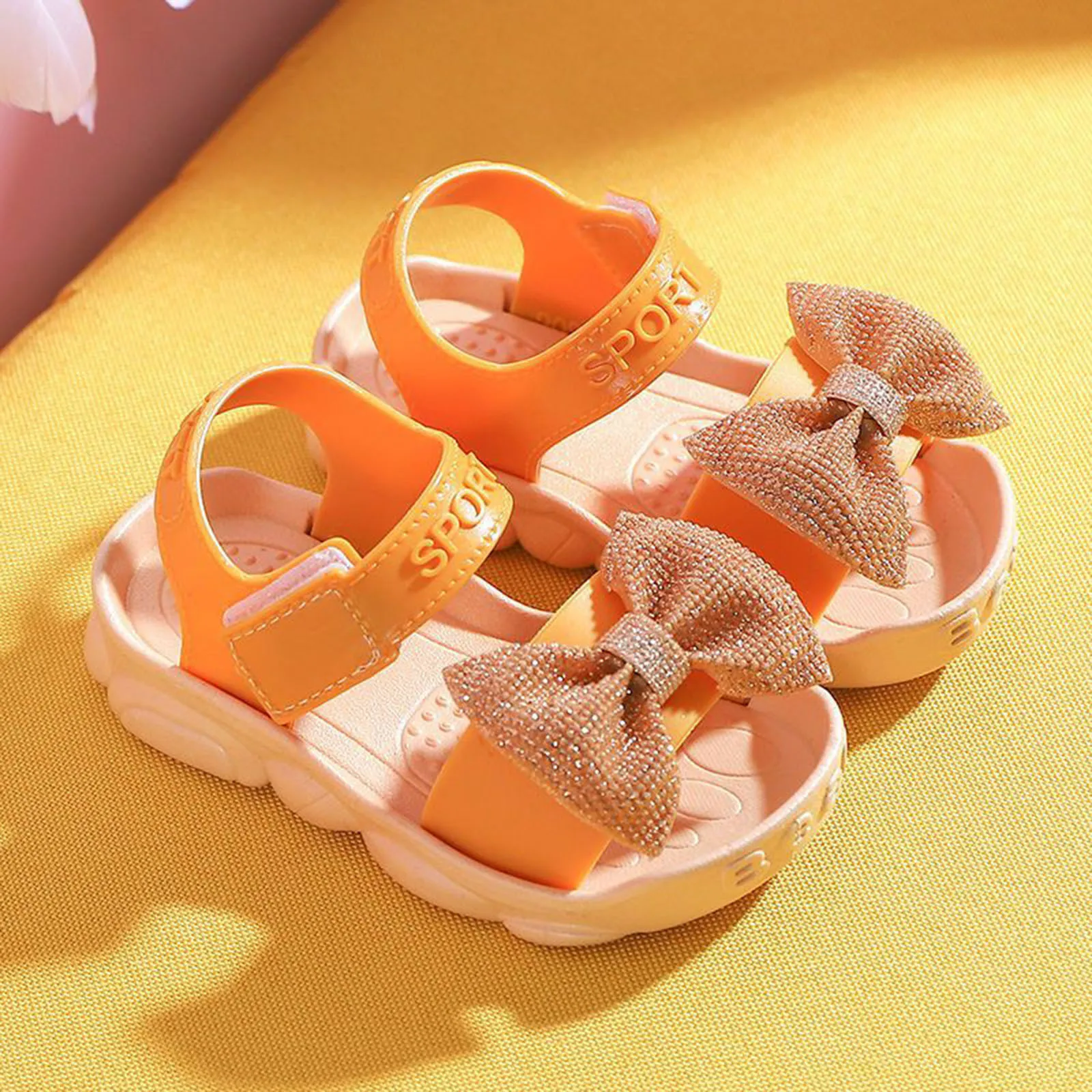 

Toddler Kids Infant Girls Soild Bowknot Princress Shoes Soft Sole Non Slip First Walkers Prewalker Beach Toddler Sandals Leather