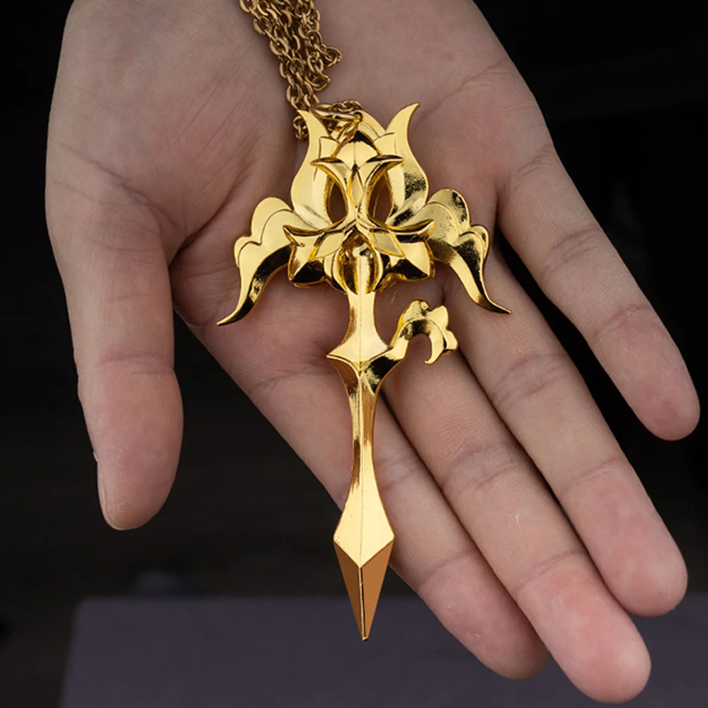 

Honkai Star Rail Luocha Crosses Necklace Cosplay Game Character Metal Alloy Bracelets Pendant Jewelry Accessories Costume Props