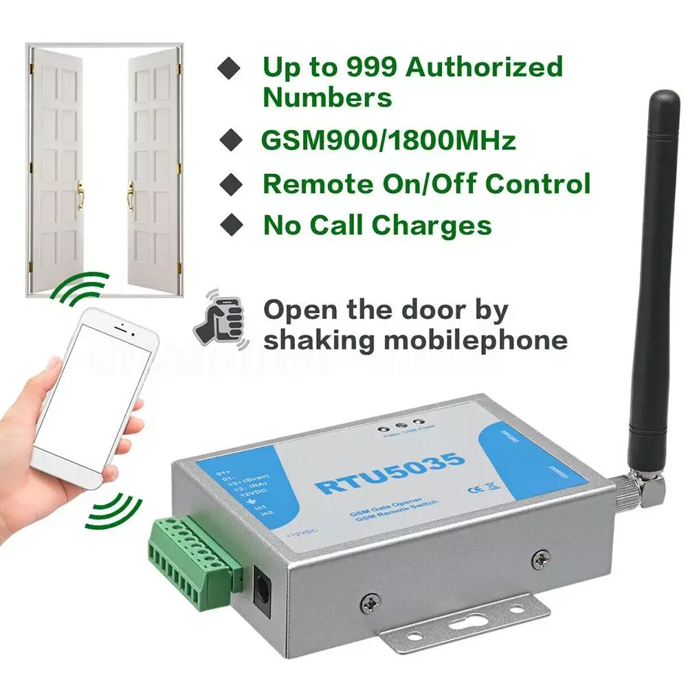 

RTU5035 2G 3G GSM Gate Opener Relay Switch Wireless Remote Control Door Access Door Opener Free Call for Parking Systems