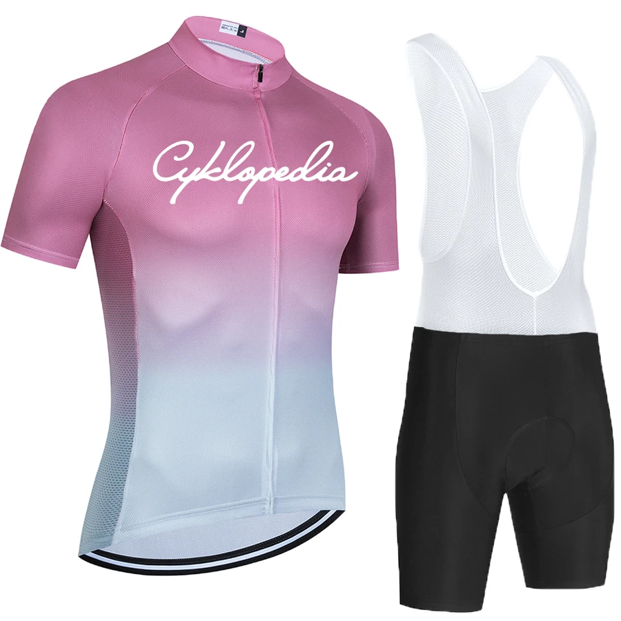 

CYKLOPEDIA Team Cycling Jersey 19D Bib Set Bike Clothing Ropa Ciclism Bicycle Wear Clothes Mens Short Maillot Culotte Ciclismo