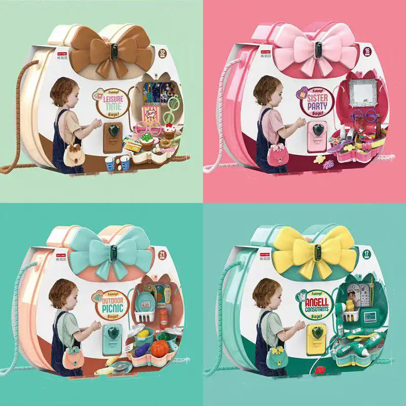 

Children Doctor Nurse Pretend Play Set Portable Suitcase Medical Tool for Girls Boys Learning Educational Toys Dresser Kitchen