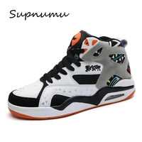 supnumu mens high top sports trainers antiskid wear resistant youth basketball shoes protective ankle plus size 46 sneakers men