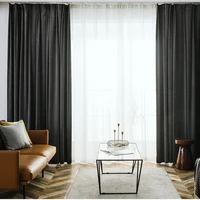 baby velvet blackout curtains for living dining bedroom fabric nordic simple new light luxury finished curtain stitching