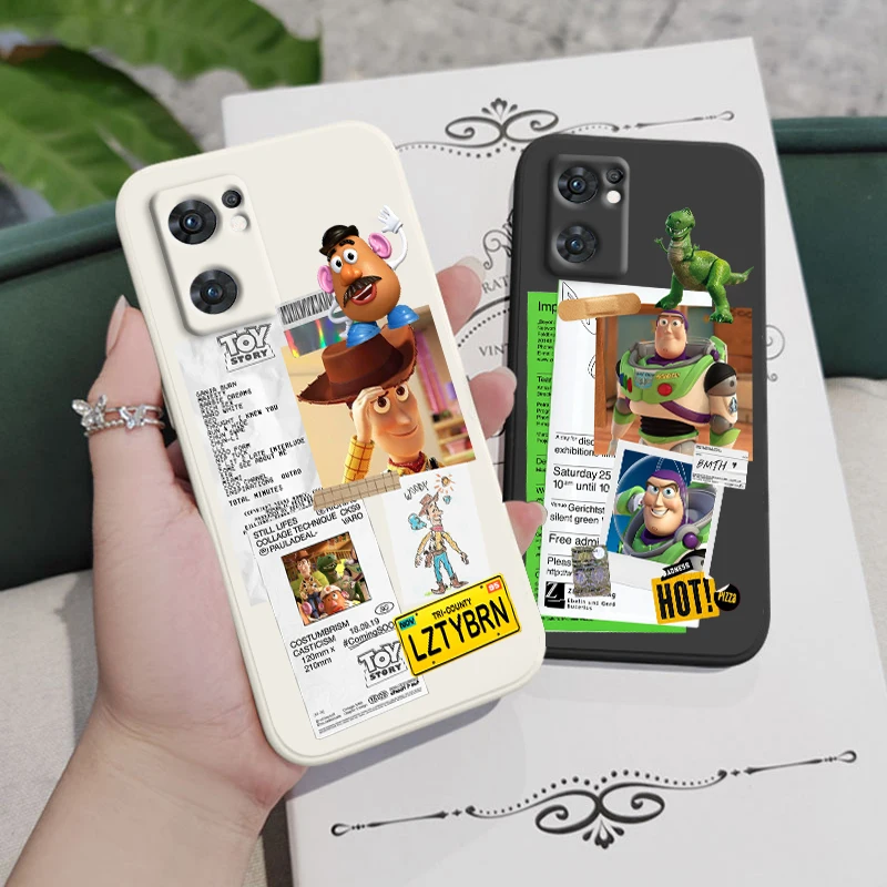 

Disney Toy Story Poster Phone Case For OPPO Find X5 X3 Lite F21 A96 A94 A93 A77 A76 A74 A72 A57 A53S A16 Liquid Rope