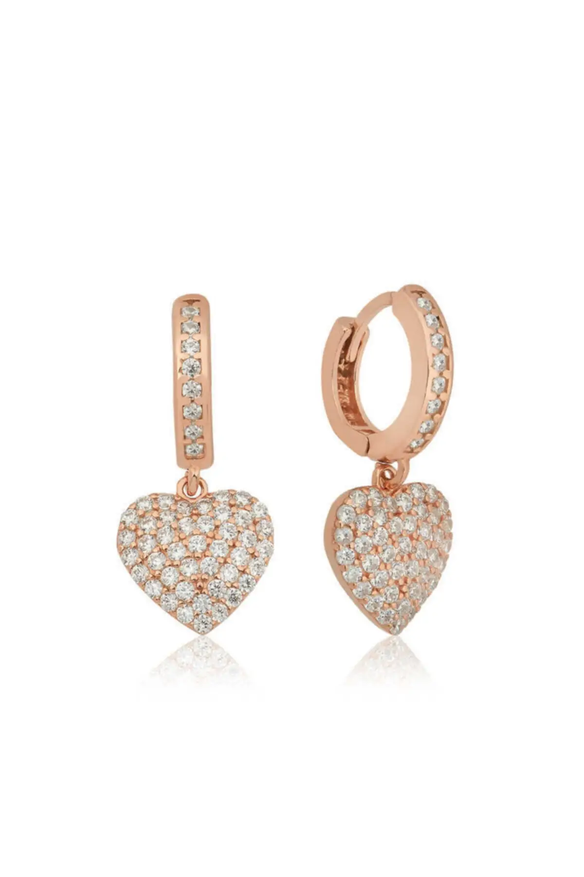 

Silver Heart Detailed Mengeli Earrings