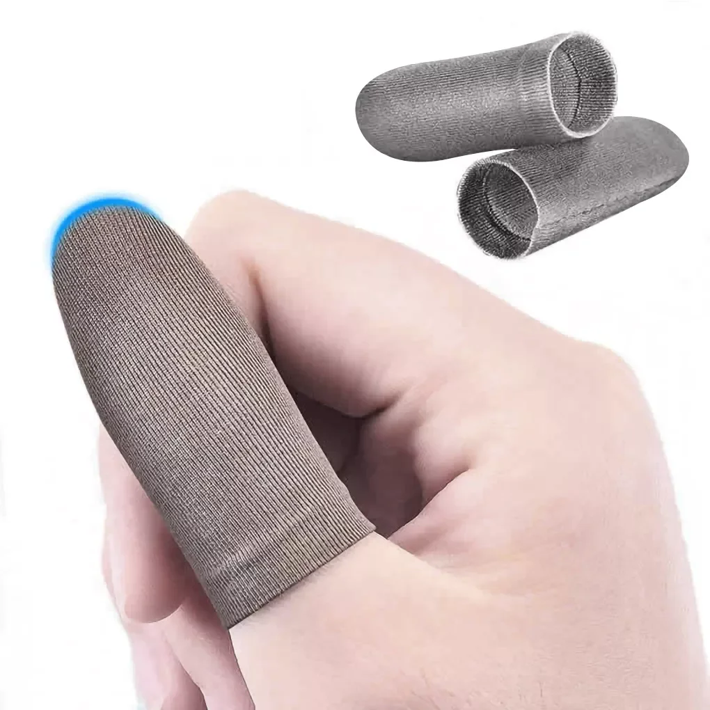 

Phone Fingertip Gloves Finger Sleeve Tablet Screen Touch Gloves Nylon Sweat Proof Mobile Gaming Finger Cover