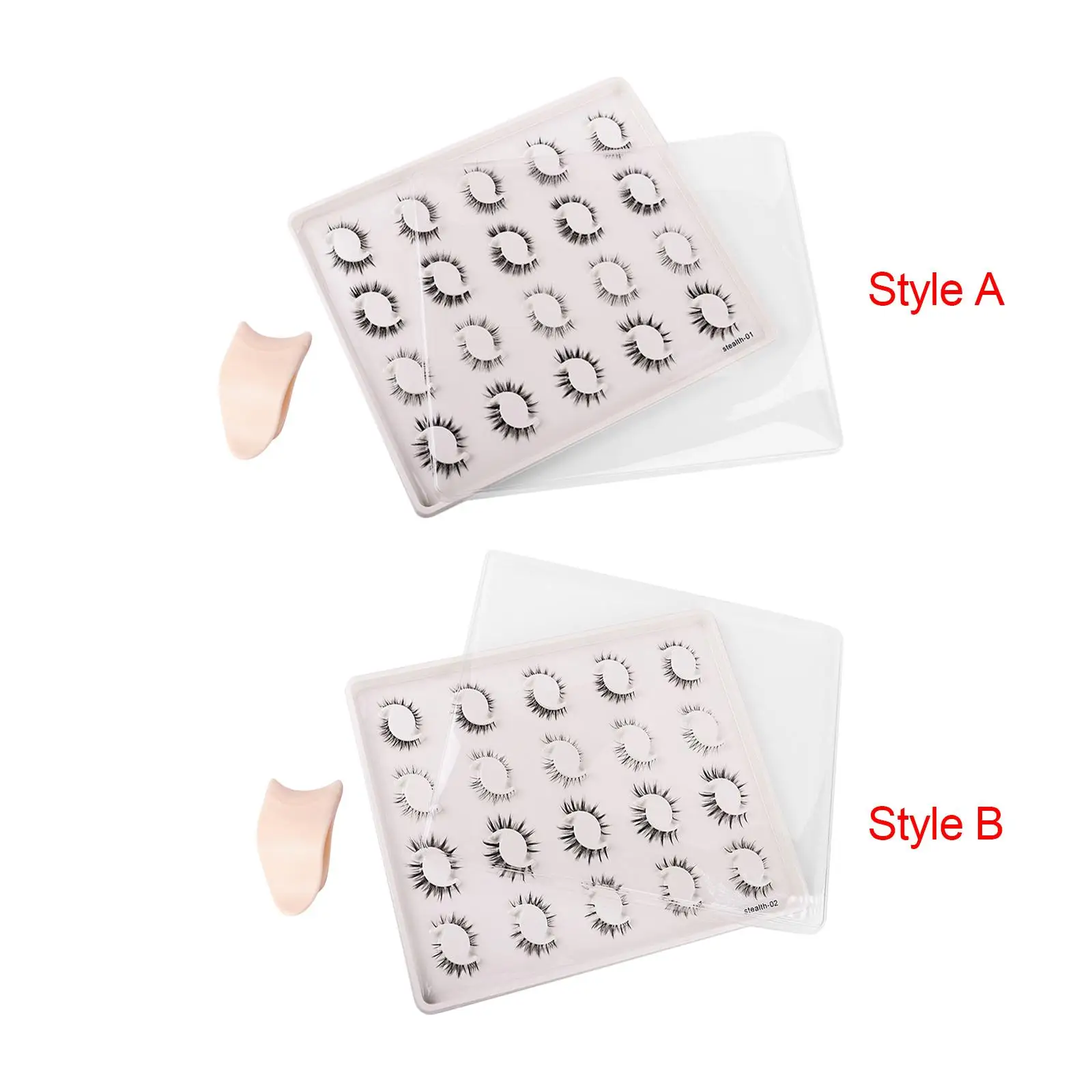 

Прозрачные невидимые ресницы, легкие натуральные удобные длинные мягкие искусственные ресницы, 40 шт.