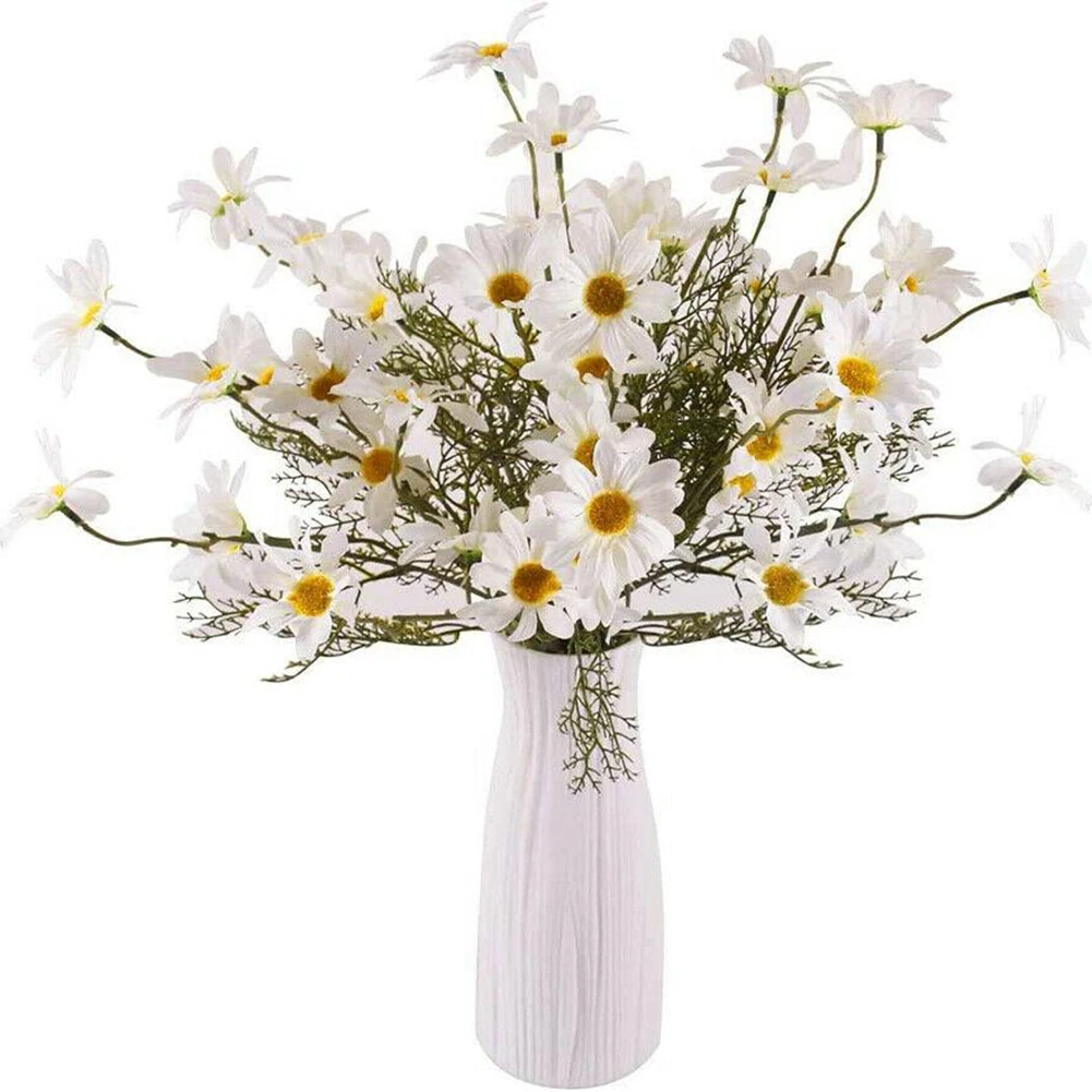 

Искусственные цветы, букет искусственных цветов, цветы маргариток, домашний кофейный декор, Шелковый Свадебный Рождественский новый бренд