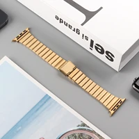 strap for apple watch band 45mmm 41mm 44mm 40mm 42mm 38mm stainless steel women men bracelet snap for iwatch 7 se 6 5 4 3