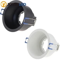10pcslot ceiling spotlight led ceiling downlight aluminum frame socket gu10mr16 bulb holder spot lighting fitting fixture