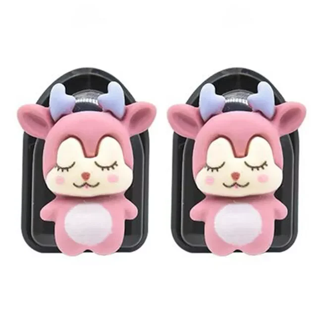 

2Pcs Car Mini Cartoon Hooks Cute Animal Decoration Automobile Interior Organizer Holder Durable Small Hook Car Accessories
