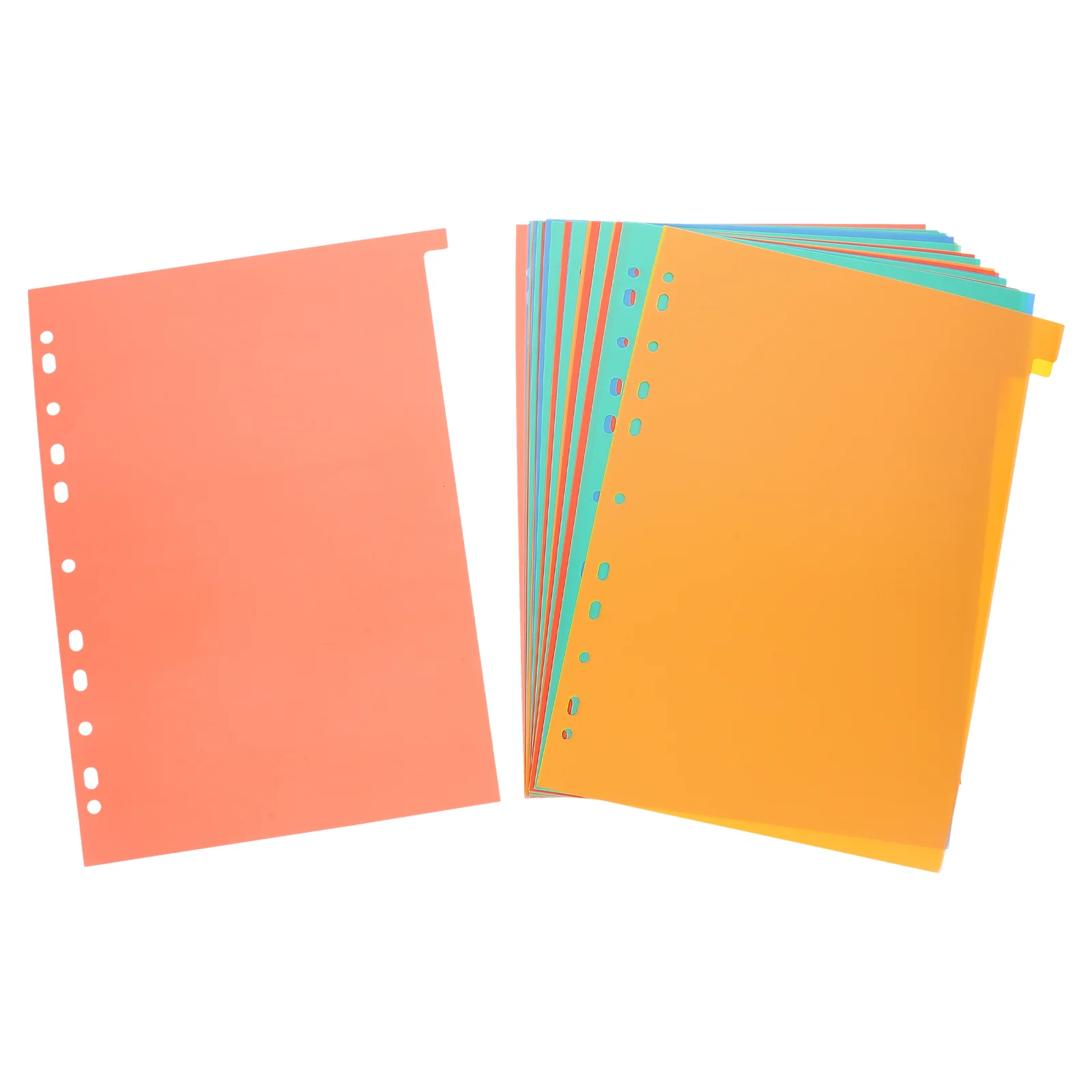 

/ Tab Dividers Binder Plastic Labels Loose Leaf Parts Paper Page Notebook Supplies A4 File Divider For School Office