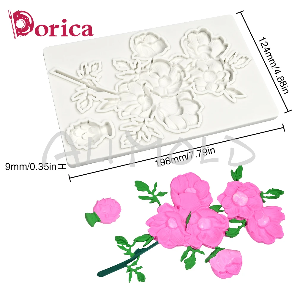 

Силиконовая форма для торта "Пион" Dorica