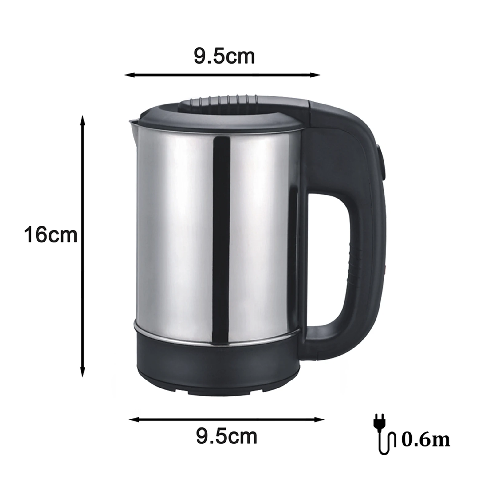 0.5L 1000W Mini Electric Kettle Stainless Steel Automatic Power Off Portable Water Boiler Coffee and Tea Pot Fast Heating |