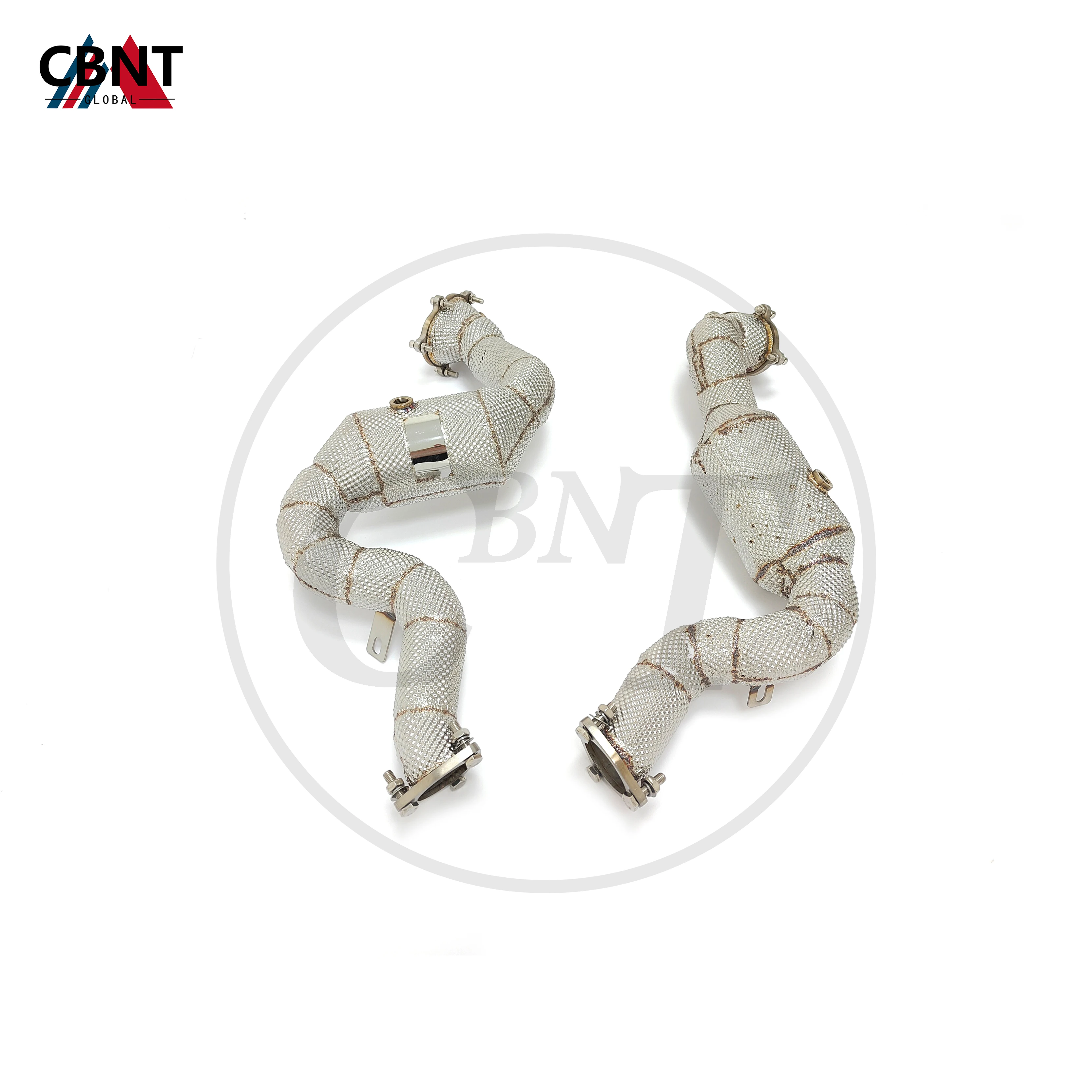 CBNT выхлопные насадки для Audi S6 S7 RS6 RS7 C7 4 0 T выхлопная труба Catted/Catless канальная с