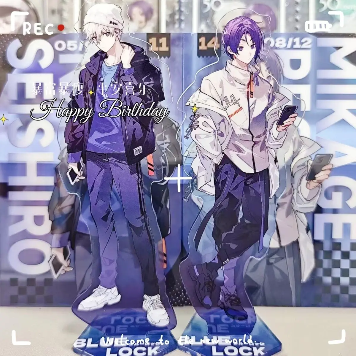 Акриловая фигурка-подставка с синим замком Nagi Seishiro Mikage Reo аниме периферийные