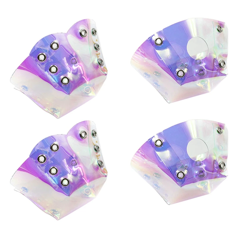 

4Pcs Skate Toe Guards Vegan Faux PVC Roller Skate Toe Caps Shoe Shield Toe Protector Roller Skates Sport Accessories